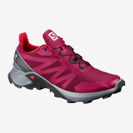 Salomon SUPERCROSS W Womens Trail Running Shoes Rose UK DBKJ